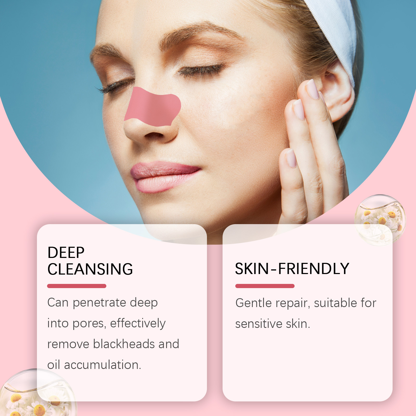 Blackheads Removal Nose Strips - Skincare Oil Control のレビューと価格