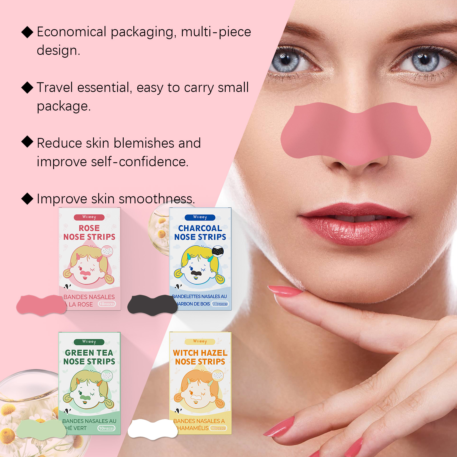 Blackheads Removal Nose Strips - Skincare Oil Control のレビューと価格