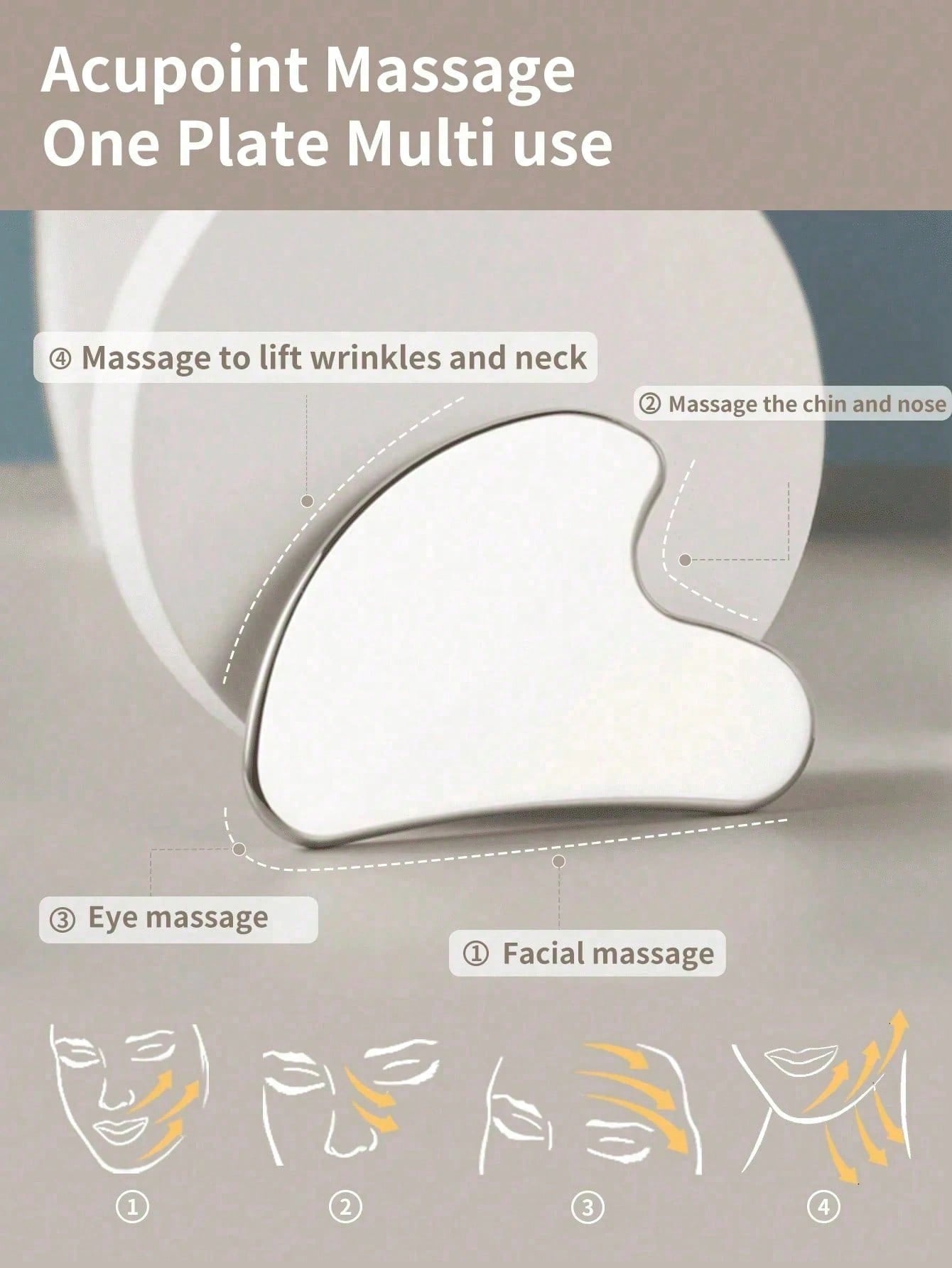 Heart-shaped Stainless Steel G - Skincare Indonesia のレビューと価格