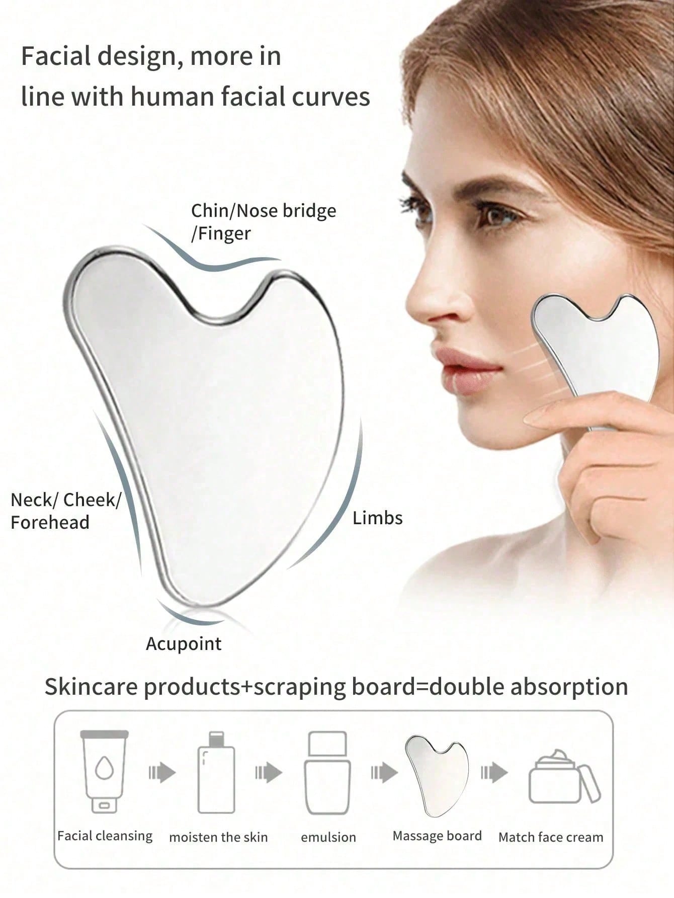 Heart-shaped Stainless Steel G - Skincare Indonesia のレビューと価格