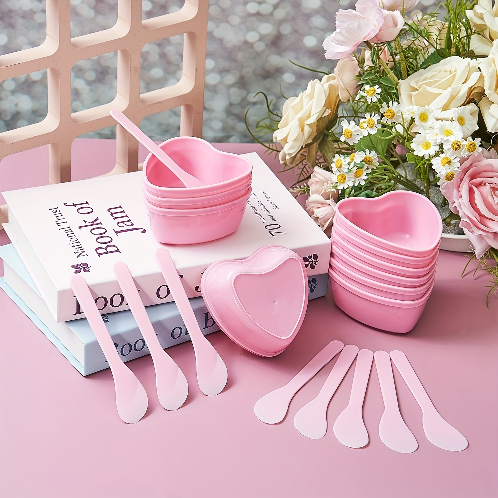 6-piece Pink Heart Shaped Faci - Skincare Indonesia のレビューと価格