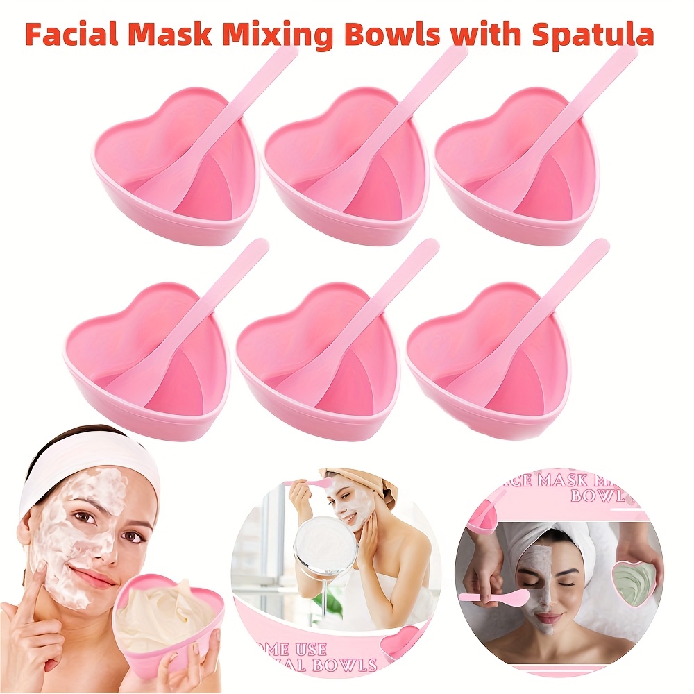 6-piece Pink Heart Shaped Faci - Skincare Indonesia のレビューと価格