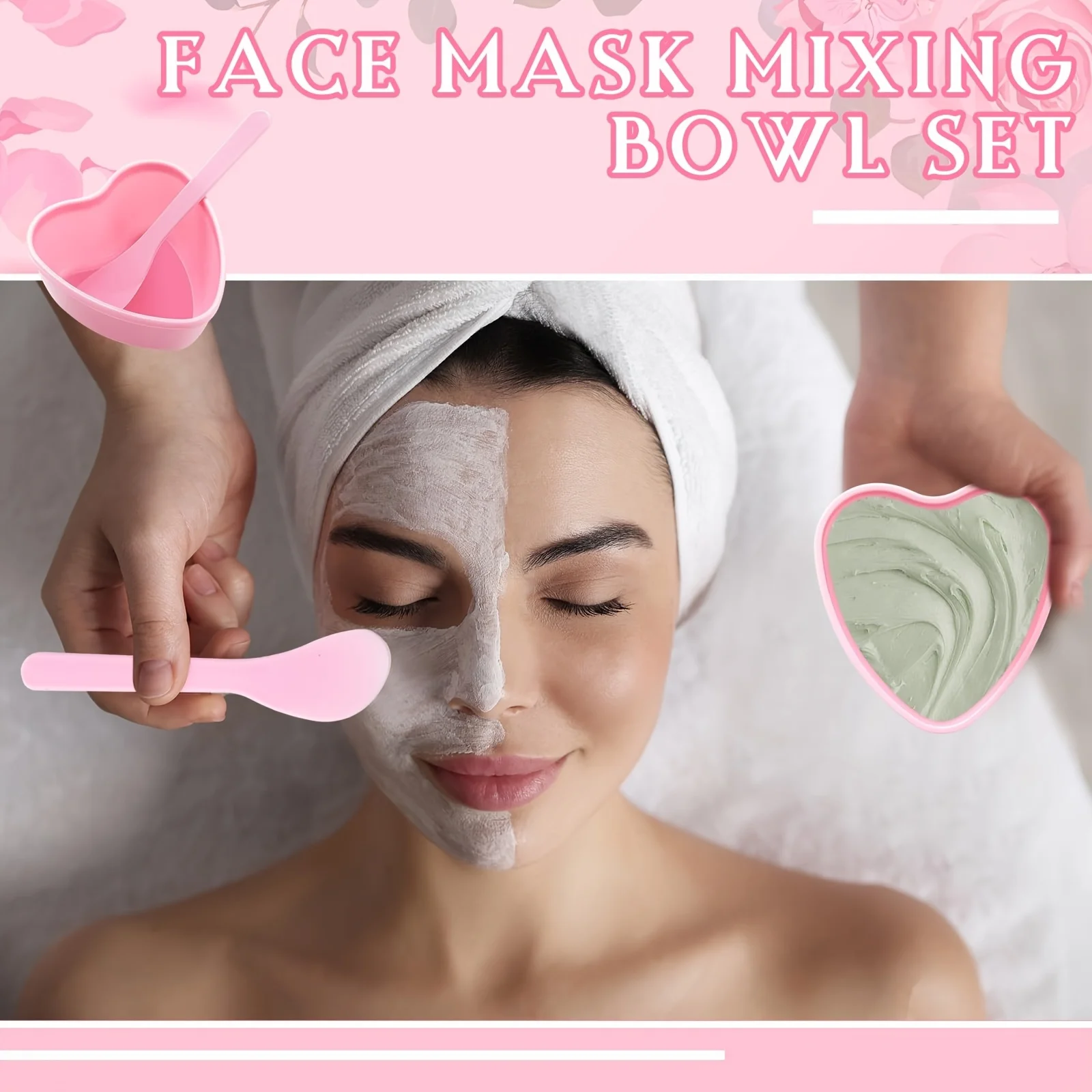6-piece Pink Heart Shaped Faci - Skincare Indonesia のレビューと価格