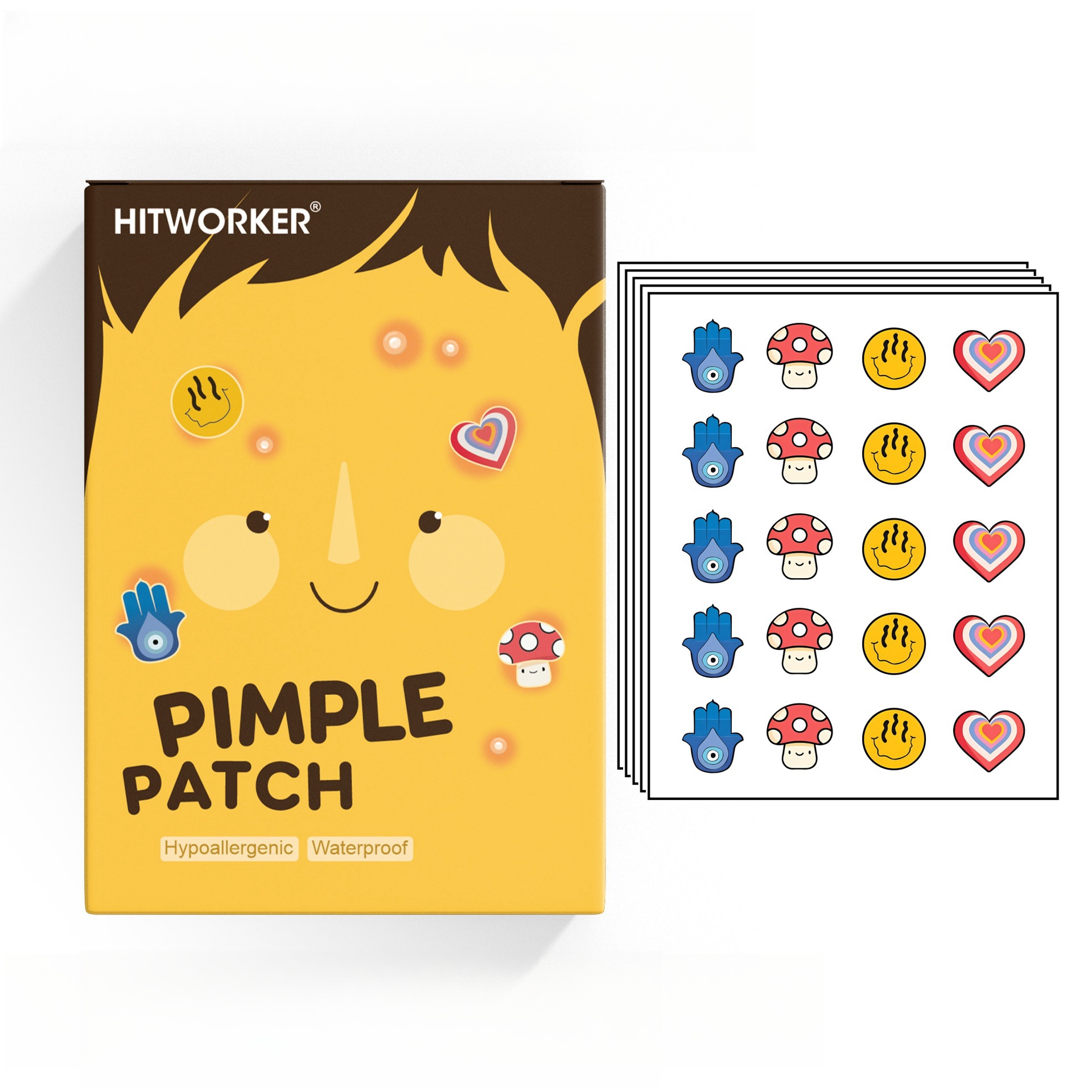 100Pcs Cute 4 Shapes Acne Pimp - Skincare Oil Control のレビューと価格