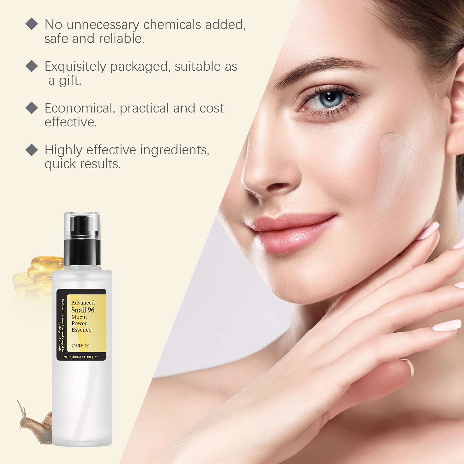 Snail Mucin Essence 100ml Hydr - Snail Mucin Essence のレビューと価格