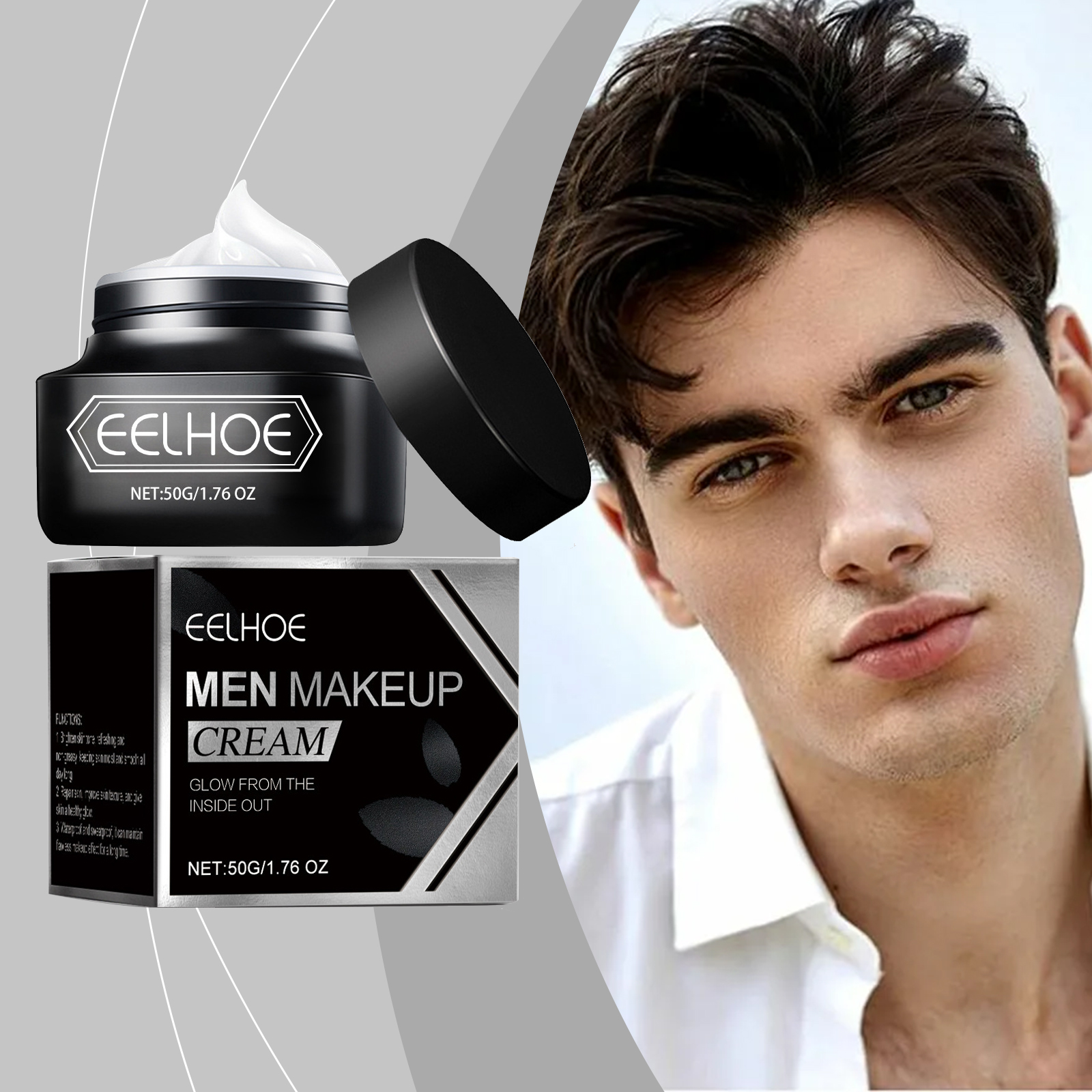 EELHOE BB Cream for Men Cosmet - Skincare Oil Control のレビューと価格