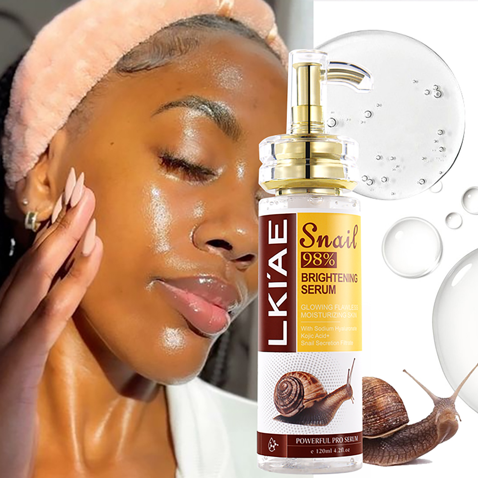 AILKE Snail Extract Whitening  - Snail Mucin Essence のレビューと価格