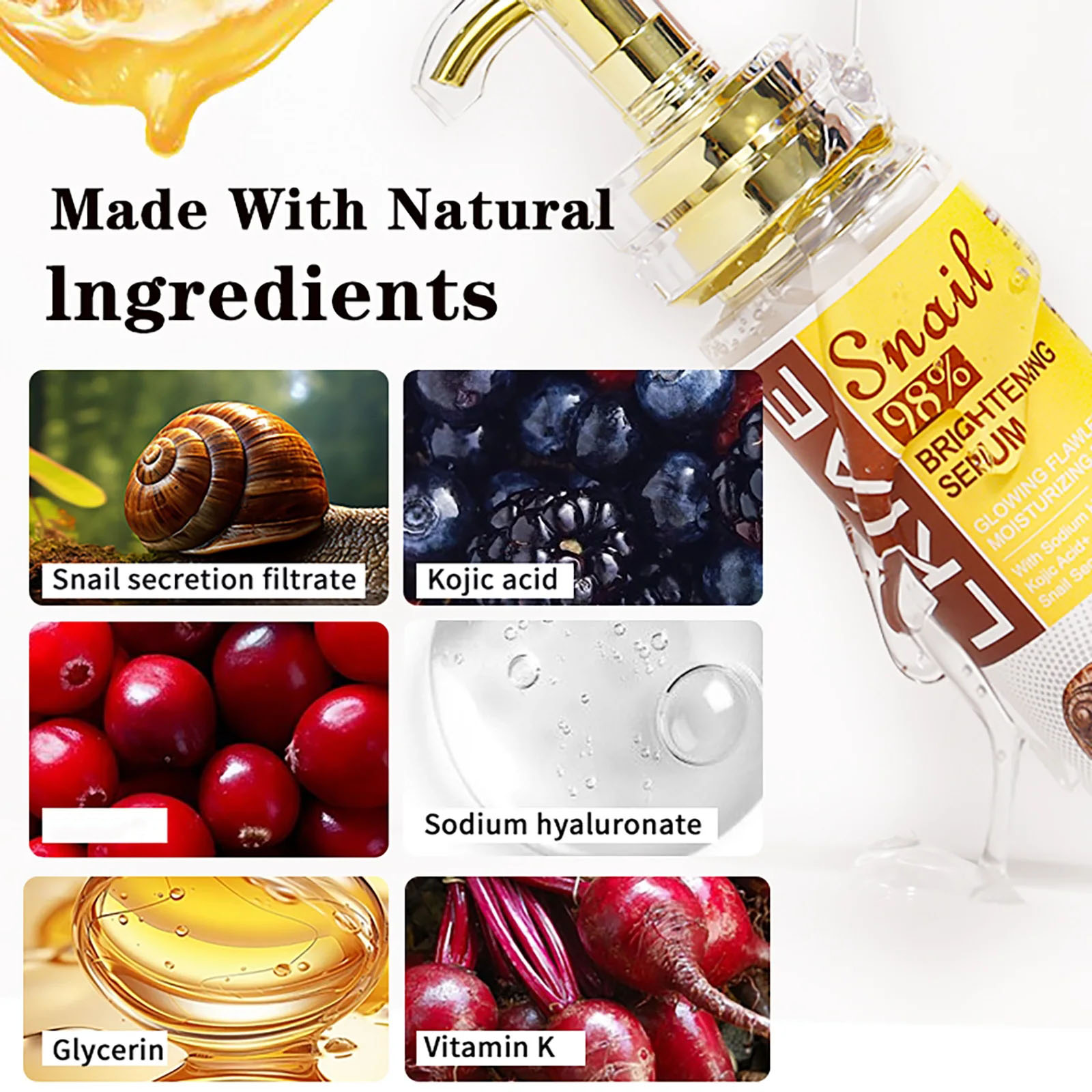 AILKE Snail Extract Whitening  - Snail Mucin Essence のレビューと価格